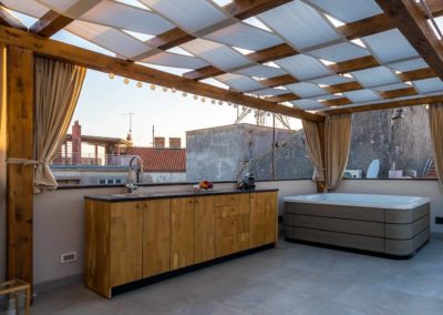 Sibenik Penthouse top floor jacuzzi view